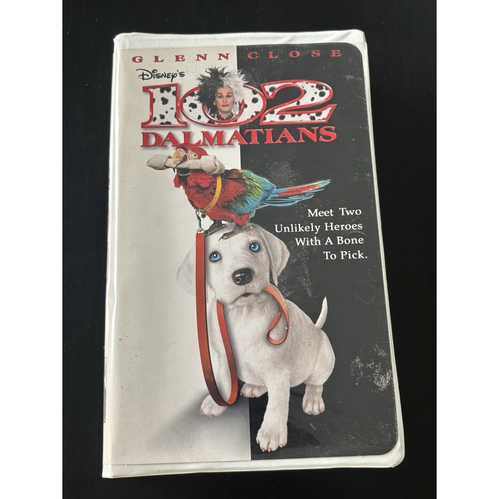 102 Dalmatians (VHS, 2001, Clam Shell) Disney Movie‎ Glenn Close